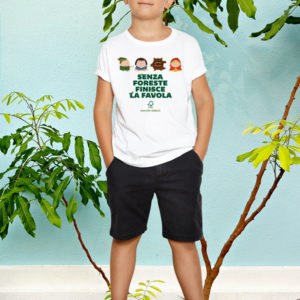 T-shirt bambino “Senza foreste finisce la favola”